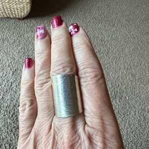 James Michelle sterling silver cuff ring